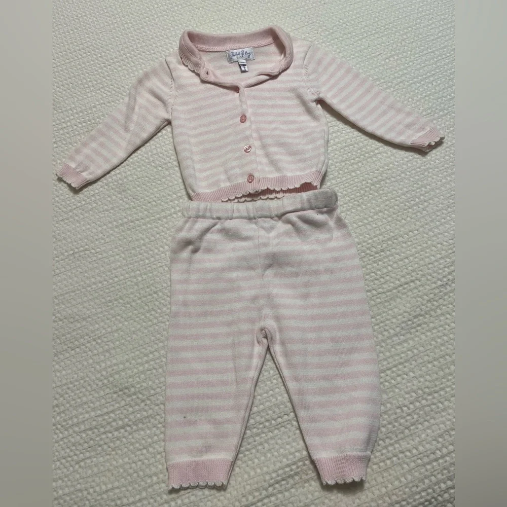 Rachel Riley Pink Stripe Set - Picture 3 of 4